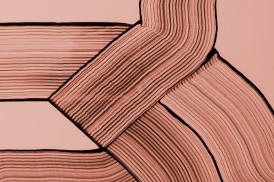 Diagonale Blokken in Terracotta