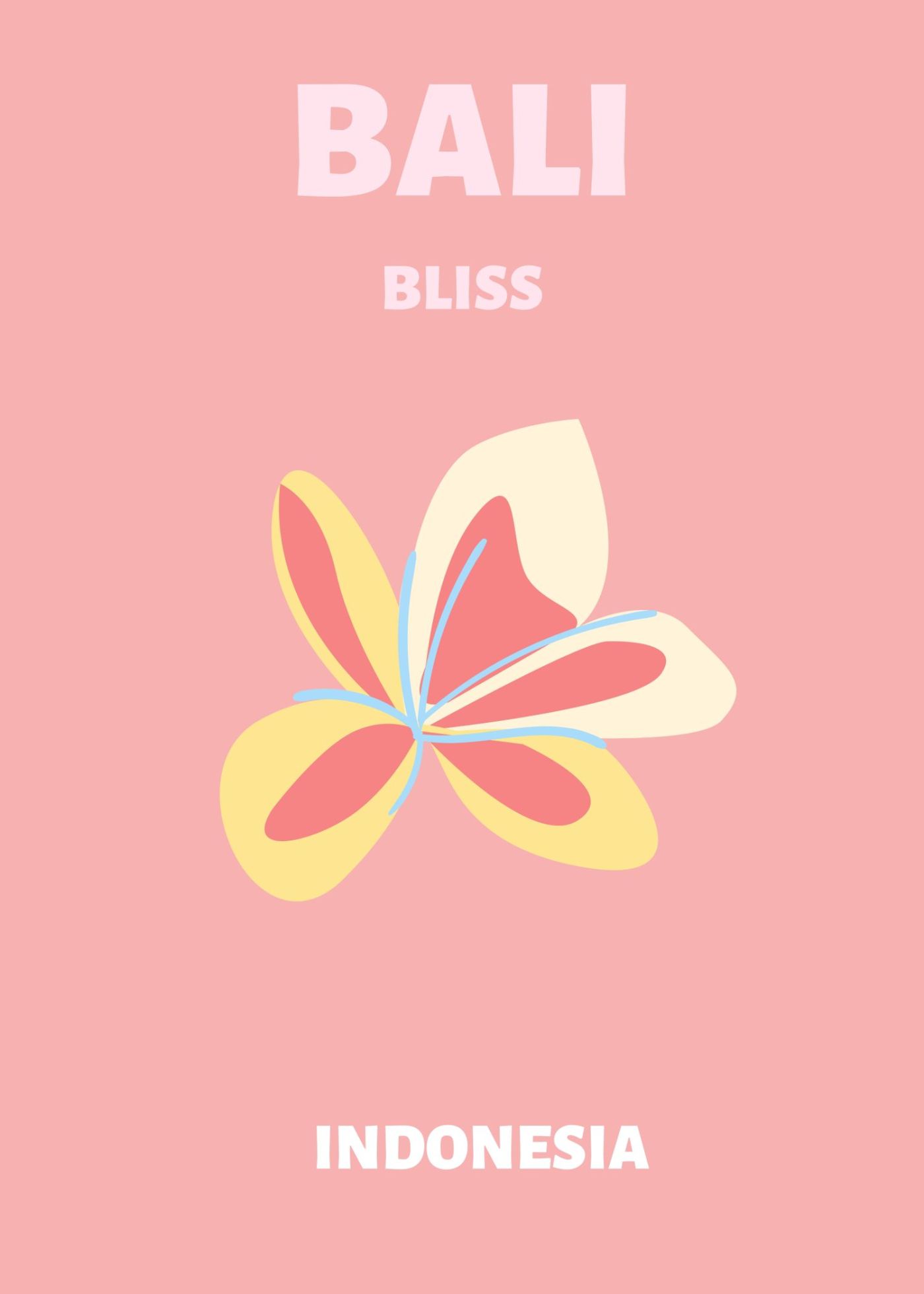 Bali, Hibiscus in Pastel