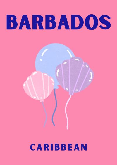 Barbados, Kwallen in Pastel