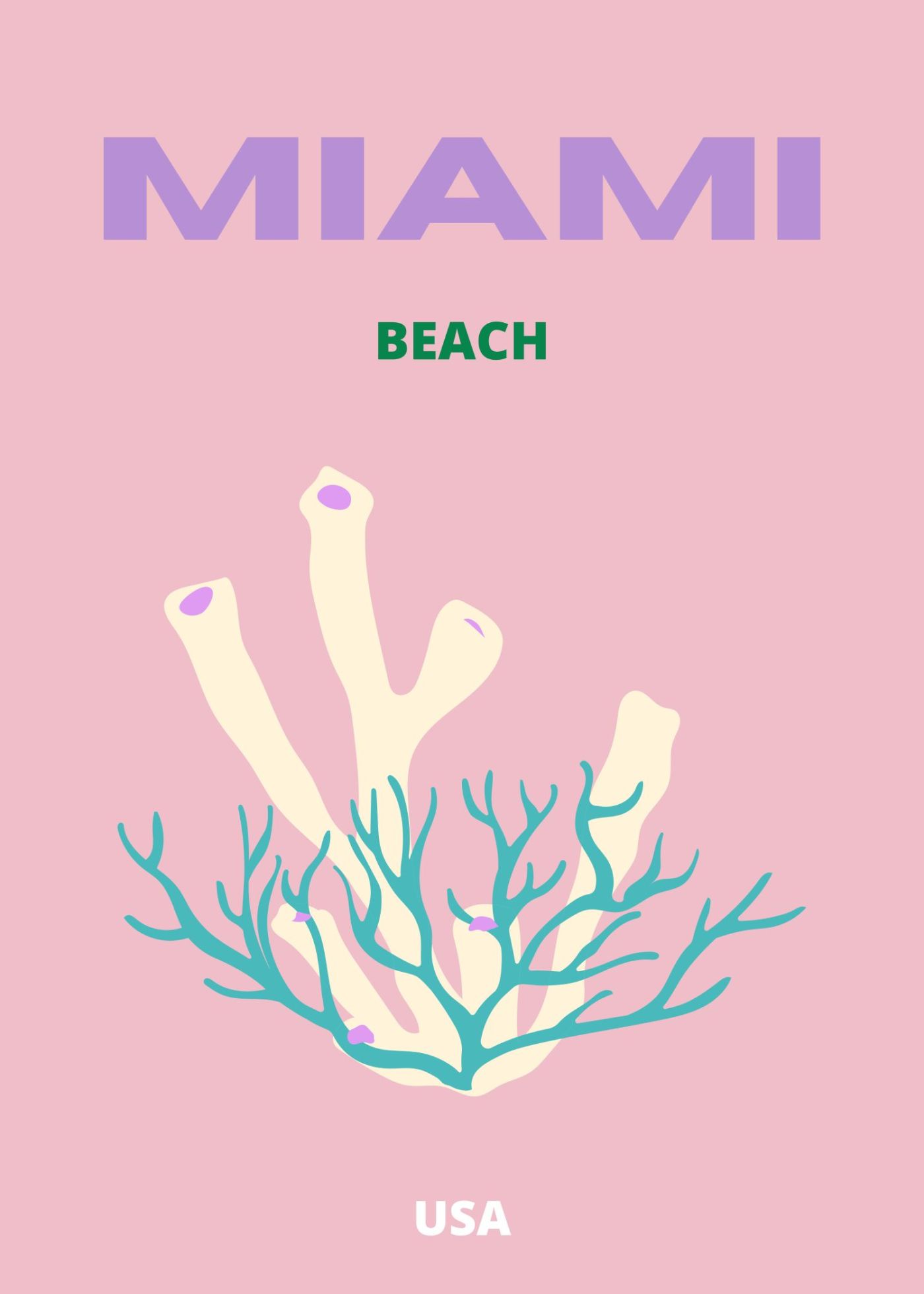 Miami Beach, Koraal op Roze