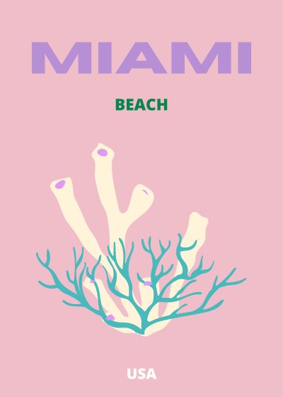 Miami Beach, Koraal op Roze