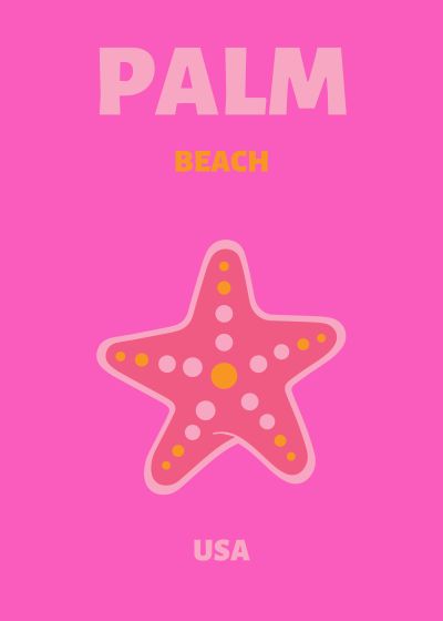 Palm Beach, Felroze Zeester