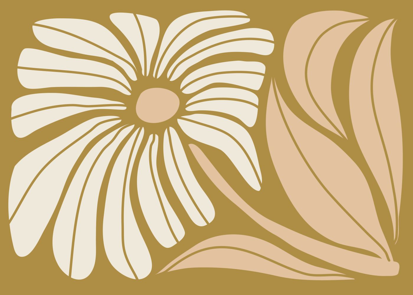 Witte Margriet op Goud