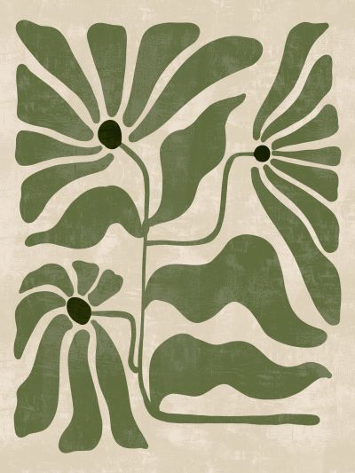 Drie Abstracte Bloemen