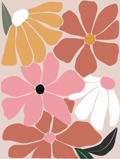 Vier Verschillende Bloemen