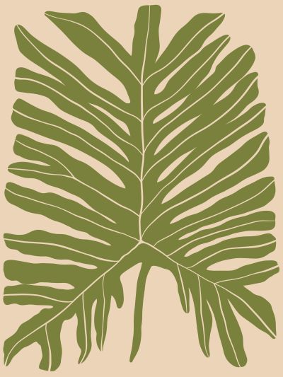 Monstera in Silhouet