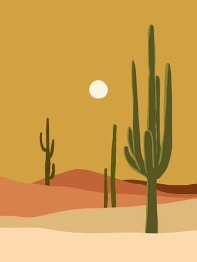 Saguaro in de Zandduinen
