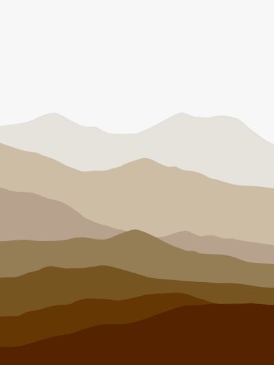 Gelaagde Bergen aan de Horizon
