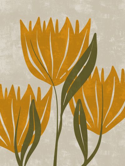 Drie Gele Tulpen
