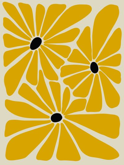 Drie Gele Bloemen
