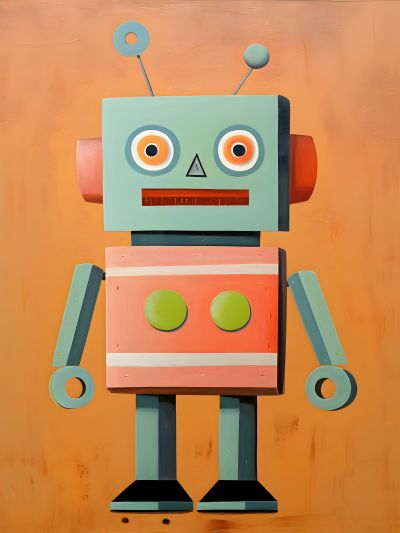Retro Cartoonrobot