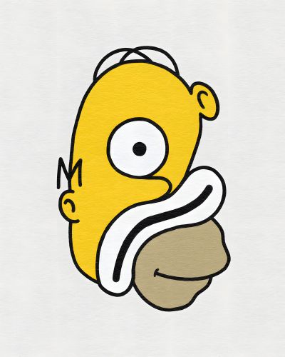 Homer met Baard