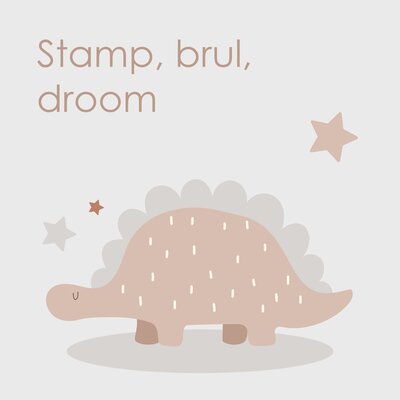 Dino met Sterren en Wolken