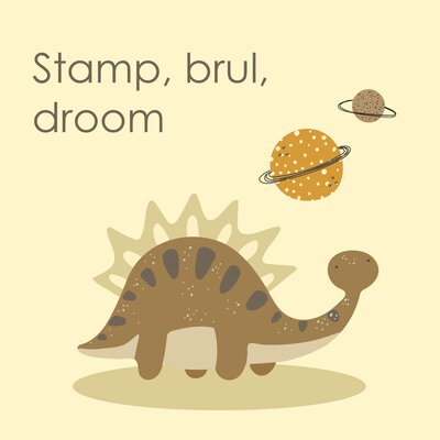 Stegosaurus Wijst naar de Planeten