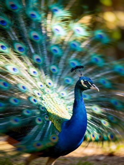 Pauw met Blauwe Staart