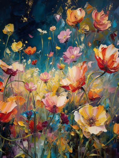 Kleurrijke Bloemen, Modern