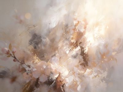 Bloemen in Zachte Mist