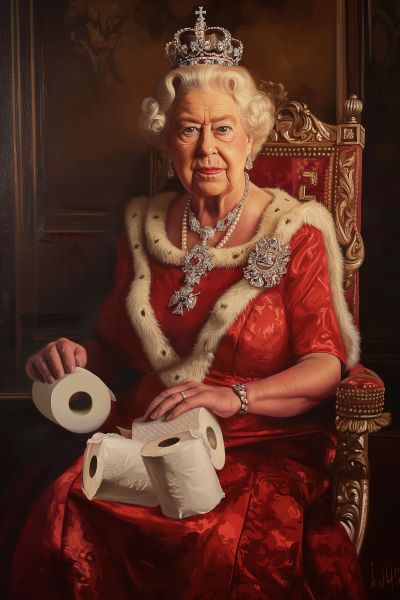 De Koningin met Toiletpapier
