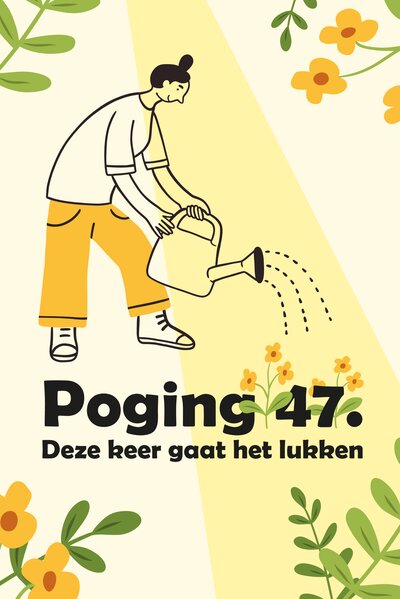 Vrouw Geeft de Bloemen Water
