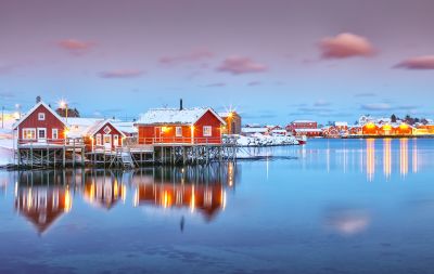 Reine in Avondlicht
