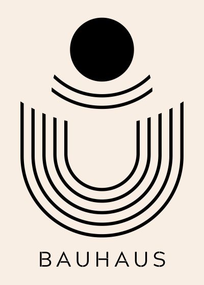 Bauhaus 1919, Cirkel boven Golvende Bogen