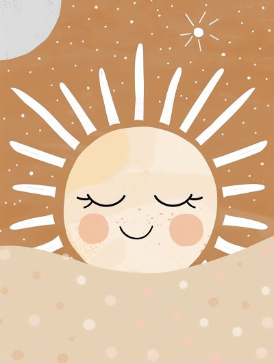 Slapende Zon achter de Heuvel