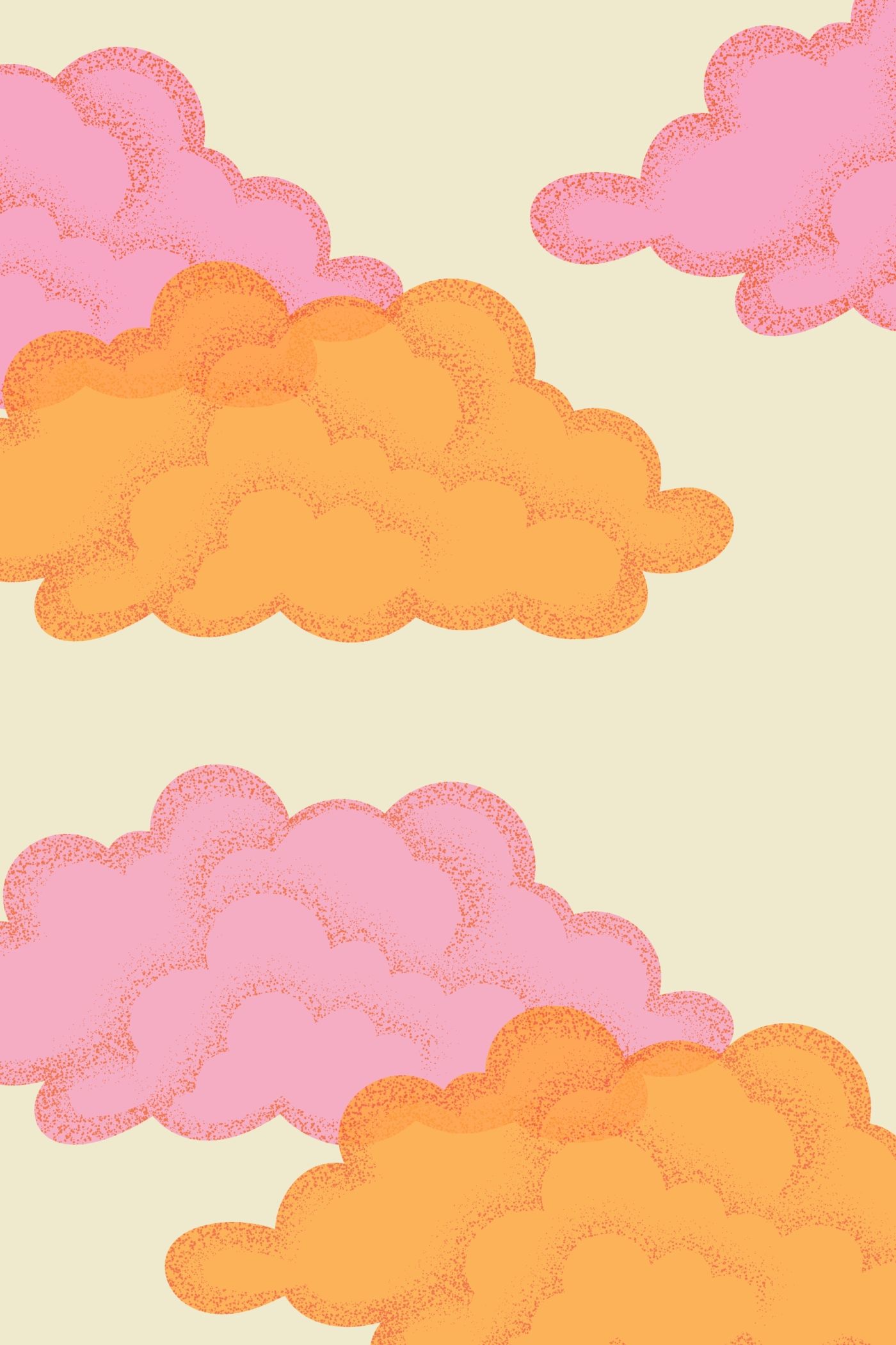 Roze en Oranje Wolken