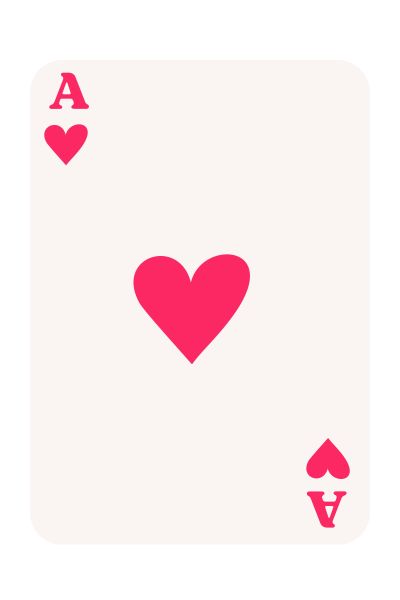 Harten Aas in Roze