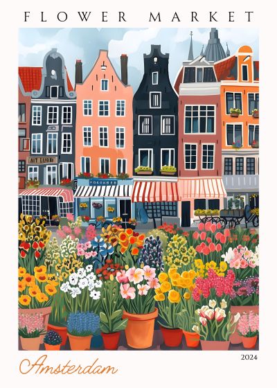 Bloemenmarkt in Amsterdam