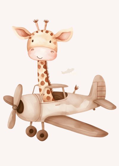 Giraffe als Piloot