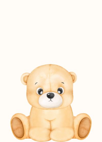Zittende Knuffelbeer