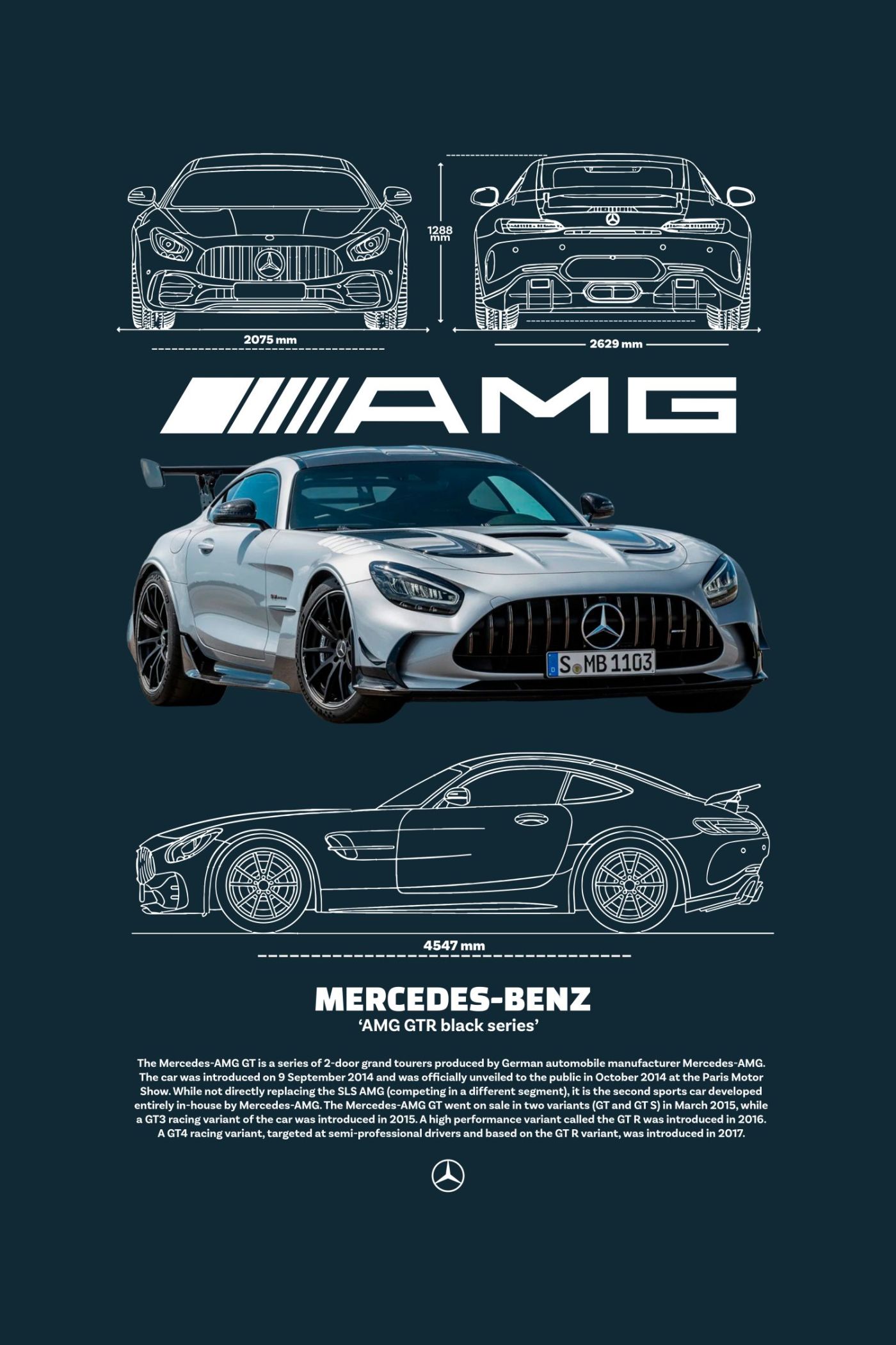 Mercedes-AMG GT Black Series, Blauwdruk