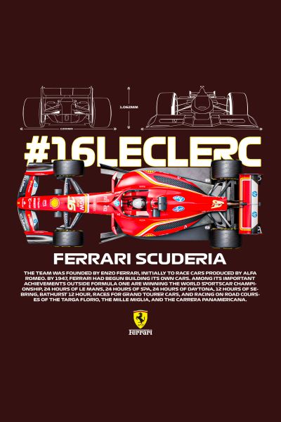 De Ferrari van Charles Leclerc