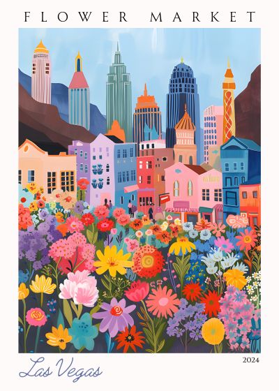 Bloemenmarkt in Las Vegas