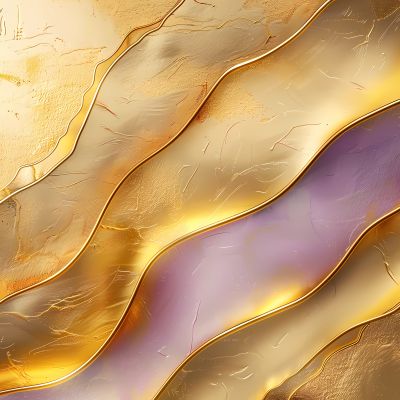 Diagonale Banden in Goud en Brons