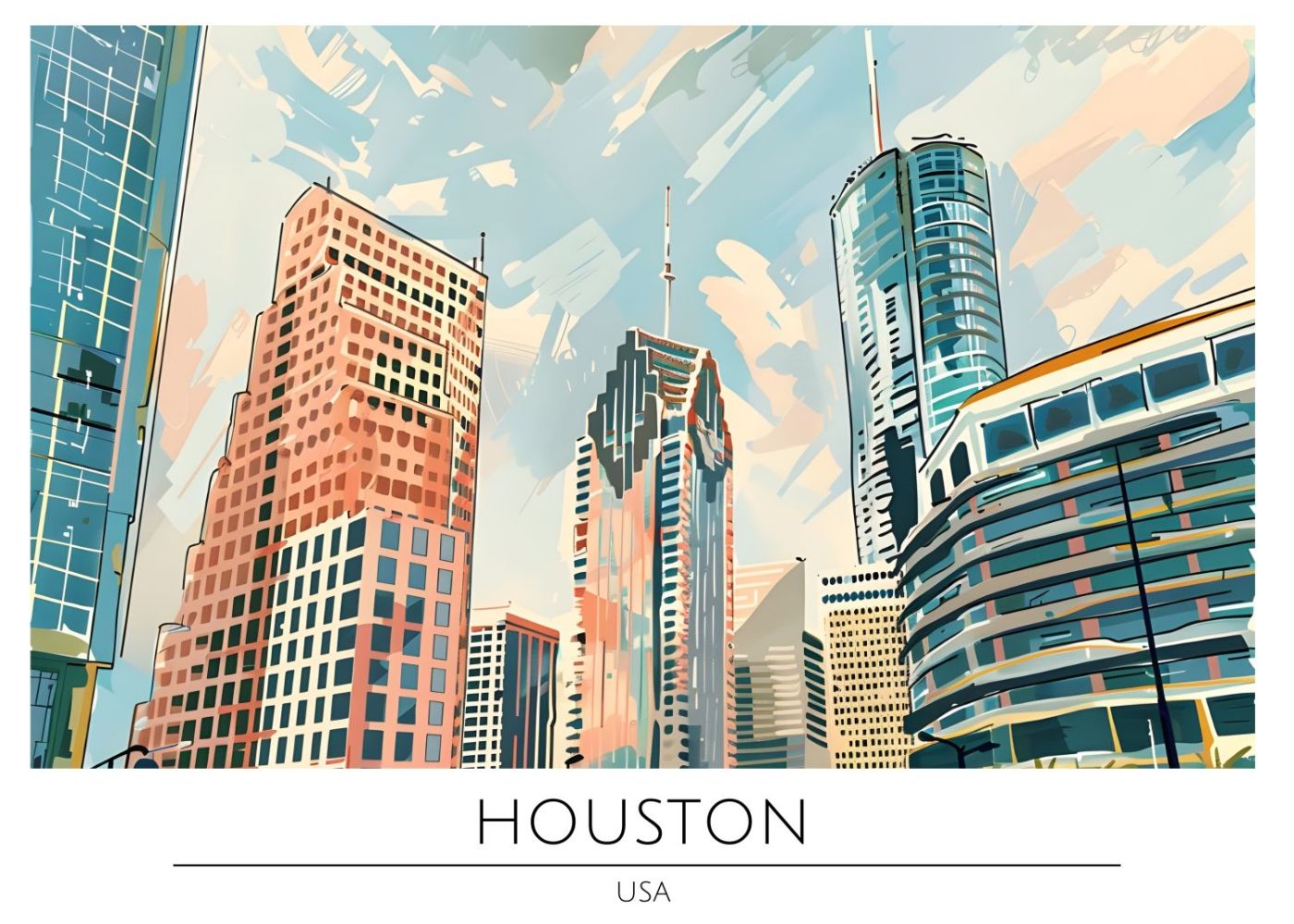 Houston, Moderne Skyline