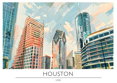 Houston, Moderne Skyline