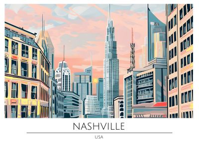Nashville, Skyline bij Zonsondergang