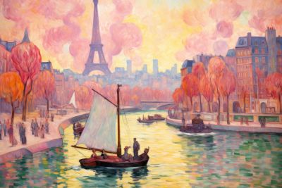 Zeilboot op de Seine