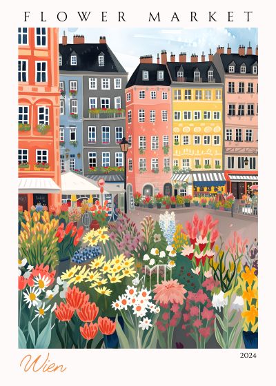 Bloemenmarkt in Wenen
